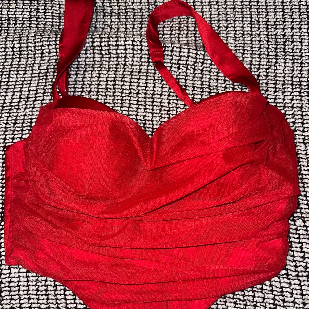 Oh Polly corset red top. In perfect condition!